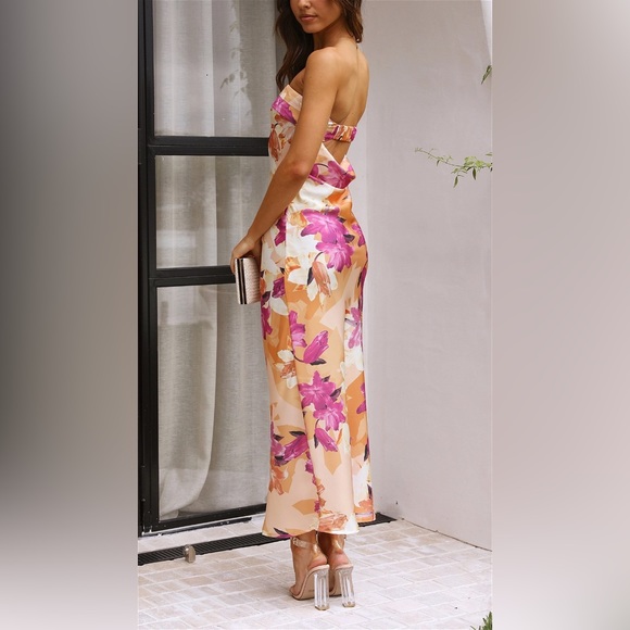 NWT Toperth Satin Floral Dress - Picture 4 of 8